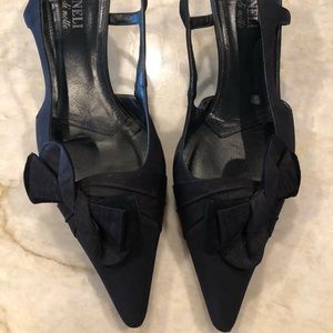 Black evening shoes